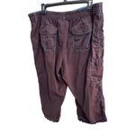 Nike SB Active Women’s XL Brown Cargo Capri Pants with‎ Teal Contrast Stitching Y2K Photo 2