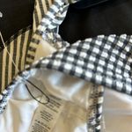 Aerie NWOT Seersucker Ruffle Wrap Bikini Top & Black Bottom Medium Photo 7