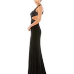 Mac Duggal  black open back gown with sequins size 8 Photo 2
