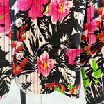 Harvé Benard Harve Benard Tropical Floral Print Blazer Bold Vintage Jacket Padded‎ Lined 90s Photo 4