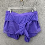 Lululemon  Hotty Hot Shorts Low Rise 4" Power Purple Athletic Gym Women's 12 Photo 2