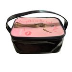 💋 Vintage Benefit Cosmetics Train Case – “Laughter is the Best Cosmetic” 💋 Pink Photo 2