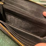 Hand Painted Lioness Black MK Saffiano Leather Wallet w Wristlet Strap Photo 4