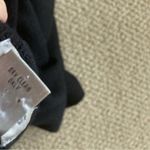 Chico's Chico’s Black Wool Blend Full Zip Coat Jacket Leather Trim Stretch Size 1 EUC Photo 7