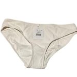 ANDIE NWT  Swim The Bikini Rib Bottom Medium Coverage Low Rise XL Coco White Photo 0