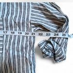 Jason Wu  Linen blend Button down striped top XS Photo 1