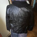 BB Dakota faux leather jacket with drape front Photo 2