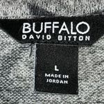 Buffalo David Bitton  | Heather Gray Long Sleeve Star Print Tunic Sweater, Large Photo 4