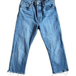 Denizen from Levi's Levi's 501 Straight Leg Jeans Frayed Hem Size 29 Blue Photo 0