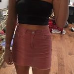 These Three Boutique Distressed Mauve Skirt Photo 0
