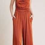 Anthropologie  Maeve Enchantment copper stretch Jumpsuit Sz XS Photo 0