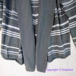 Eddie Bauer  stripes‎ open front Cardigan, women size M Photo 2