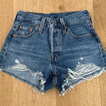 Levi's  Shorts Denim Cut Off Distressed 501's Size 23 Blue Photo 0