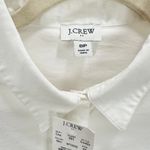 J.Crew  Petite Collared Short Sleeve Tie Waist Mini Dress White Classic 8P NWT Photo 5