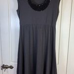 Garnet Hill  Jolie Knit Sequins Scoop Neck Dress Womens Small Sophisticated Basic Photo 0