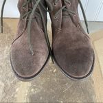 Luxury Rebel  brown suede lace up heeled ankle buckle boots EU38 US 8.5 Photo 4