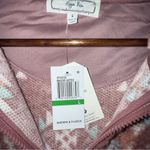 Hippie Rose NWT  Mauve and Cream Fleece Sweater Photo 3