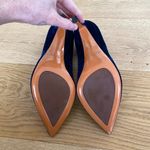 Santoni Rose Collection Velvet Stiletto Heel Pumps in Blue Size 41 Photo 8