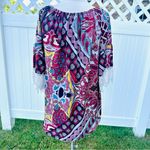 Winwin  Women's Lace Tunic Top Multicolor Boho 1/2 Sleeves Polyester Size… Photo 5