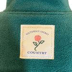 Victoria's Secret  Country Fleece Green 1/4 Zip Oversized Soft Pullover Medium Photo 5