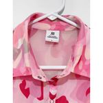 Daily Sports Camouflage Pink Short Sleeved Mesh Polo Shirt Size L Size L Photo 3