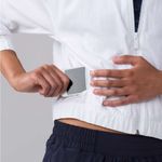 Lululemon Pack Light Bomber Cropped Jacket Cinch White Packable Zip Up Size 2 Photo 2