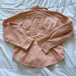 VTG 1980s Jean Jacket Women Small Corduroy Collar Barn Coat Coral Orange Y2K 90s Photo 7