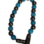 Hematite Beaded Magnetic Therapy Turquoise Unity Bracelet Unisex Healing Jewelry Blue Photo 1