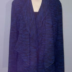Grace Elements  Open Front Blue/Black Women's Cardigan Jacket sweater Size XL Photo 0