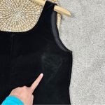 Metaphor  Black Purple Sparkly Beaded Sequin Pattern Tank Top Velvet Whimsigoth L Photo 10