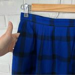 Pendleton Vintage Blue Plaid 100% Virgin Wool Skirt Size 12 Photo 6