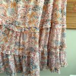 Anthropologie  Love the Label Boho Waterlily Floral Ruffle Midi Dress Photo 4