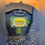 Cabela's Cabela’s Women Embellished Studded Button Up Dark Denim Cotton Vest - large Photo 1
