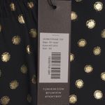 Yumi Kim Lexington Ave Top Hot Spot Black Gold Long Sleeves Polka Dot XS New Photo 10