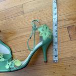 Banana Republic  Green Tie Ankle Heels Size 7.5 Photo 1
