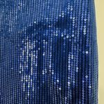 Blue Blush  Blue Sequin Mini Skirt size Medium M NWT NYE Party Lined Photo 2