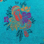 Vintage 1990s ESPRIT SPORT Chunky Oversized Floral Hawaiian Ukulele Sweater Photo 1