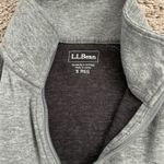 LLBean Women Gray Quarter Zip Pullover Sweatshirt Sz S Lightweight Cotton Blend Photo 1