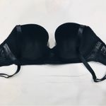 Victoria's Secret NWT Victoria’s Secret Black with Silver Stars Lightly Lined Lingerie Bra 32DD Photo 3