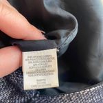 BCBG Tweed Wool Botton Front Skirt Size 0 Blue and White Lined Photo 3