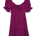 Unknown Brand Women's Red White Polka Dot Short Sleeve Dress w/Bow Size‎ XS Photo 0