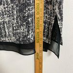 Vince  Silk Tank Top Sleeveless Burnout Black Scoop Neck Dual Layer Women's Sz M Photo 8