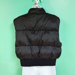 PINK - Victoria's Secret  Black Crop Puffer Vest Photo 6