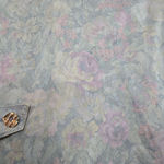 London Fog 1980s  Floral Water Resistant Wool Lined Transitional Trench Coat 12P Photo 12