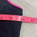 Mara Hoffman  Navy Blue Pink Trim Mini Dress Silk Blend Sleeveless Side Zip Photo 10