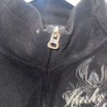 Harley Davidson Ribbed Motorcycle Riding Jacket Fleece Coat Women's Size Medium Black Photo 7