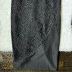 Shareen  Collections V Neck Black Lace Dress Photo 3