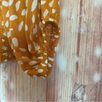 Le lis Orange Spotted Puff Sleeve Smocked Crop Top NWOT Photo 6