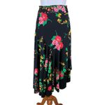 CAbi  Drama Floral Wrap Tie Skirt Floral Medium Boho Flowy Stretch Midi Photo 1