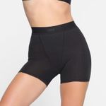 SKIMS  Women's Cotton Rib Boxer Black Medium Photo 0